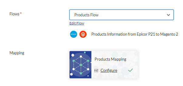 Mapping card after Flow is chosen